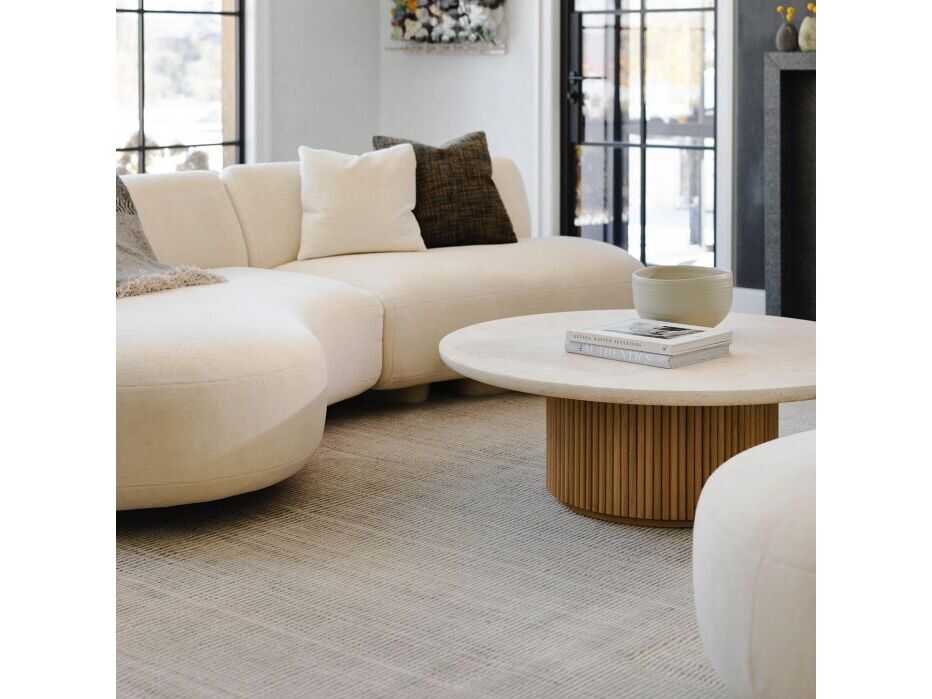 Interlude Home Laurel Round Marble Coffee Table