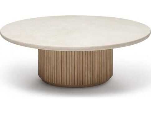 Interlude Home Laurel Round Marble Coffee Table