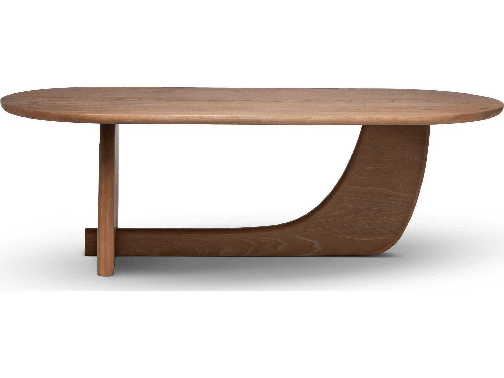 Interlude Home Slade Oval Wood Harvest Dining Table