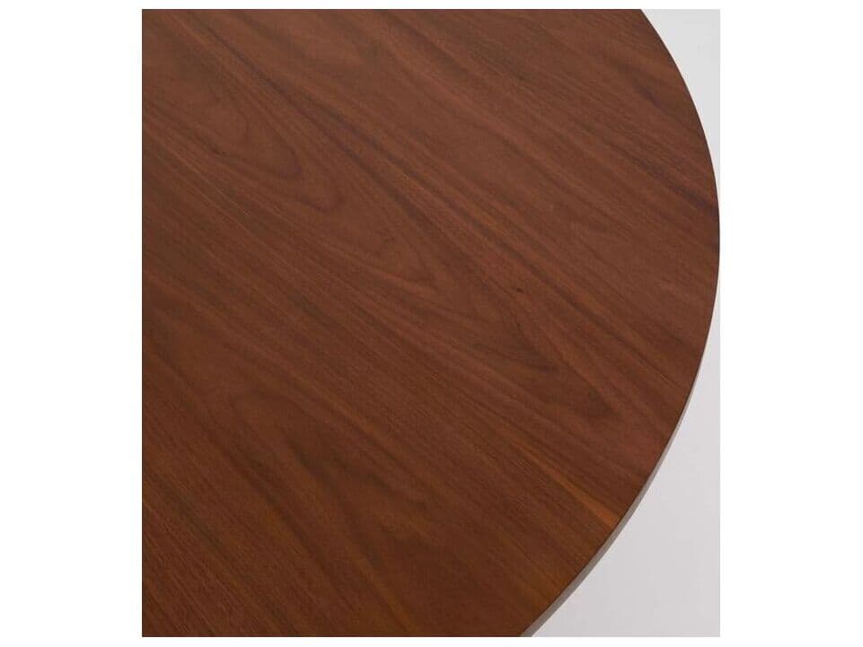 Interlude Home Graves Round Wood Classic Walnut Coffee Table