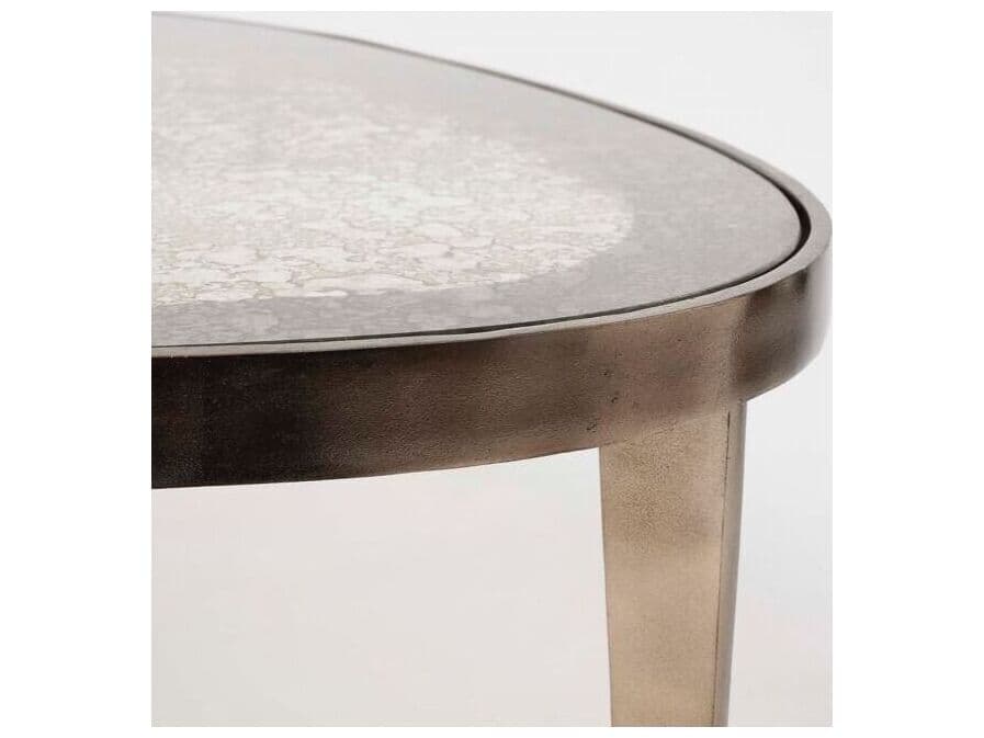 Interlude Home Jan Glass Twilight Bronze Coffee Table