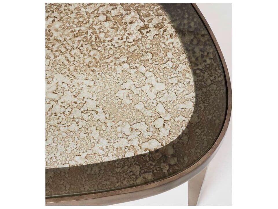 Interlude Home Jan Glass Twilight Bronze Coffee Table