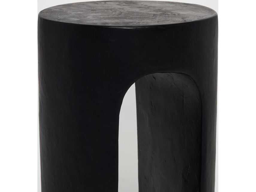 Interlude Home Wesley Round Concrete End Table