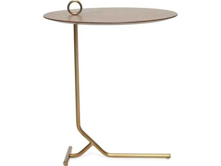 Interlude Home Owen Oval Wood End Table