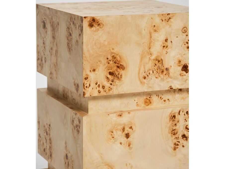 Interlude Home Bianca Square Wood End Table