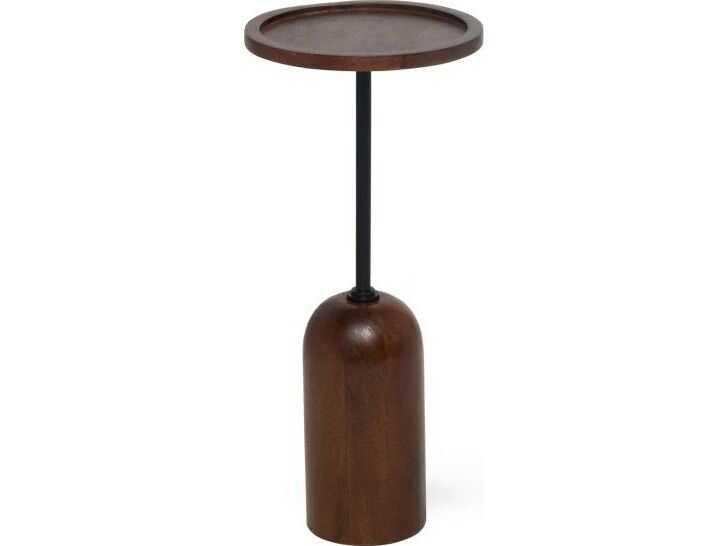 Interlude Home Loris Round Wood End Table