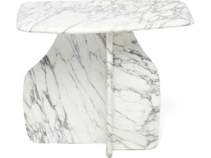 Interlude Home Celine Marble End Table
