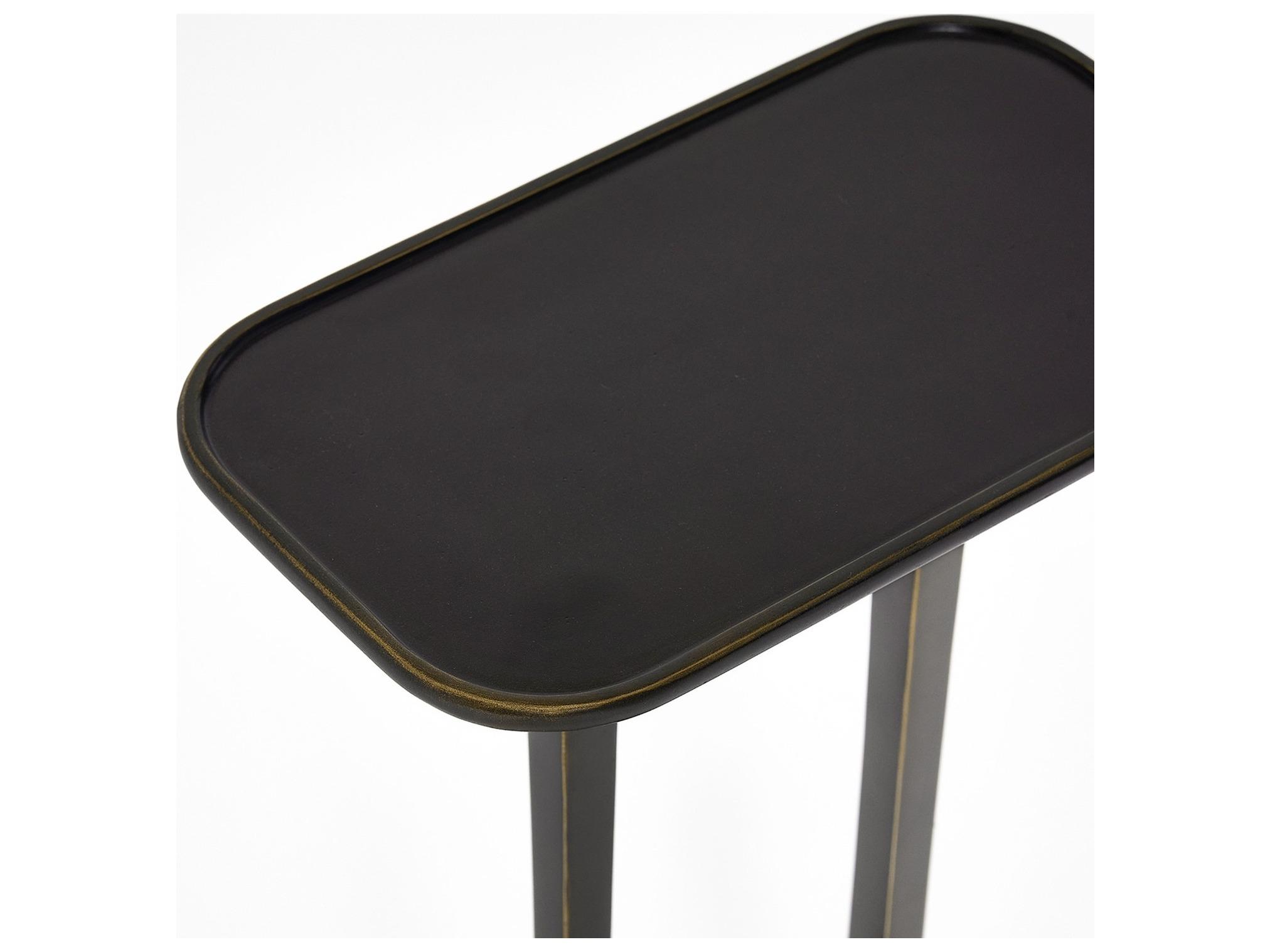 Interlude Home Axel Rectangular Metal Deep Bronze End Table