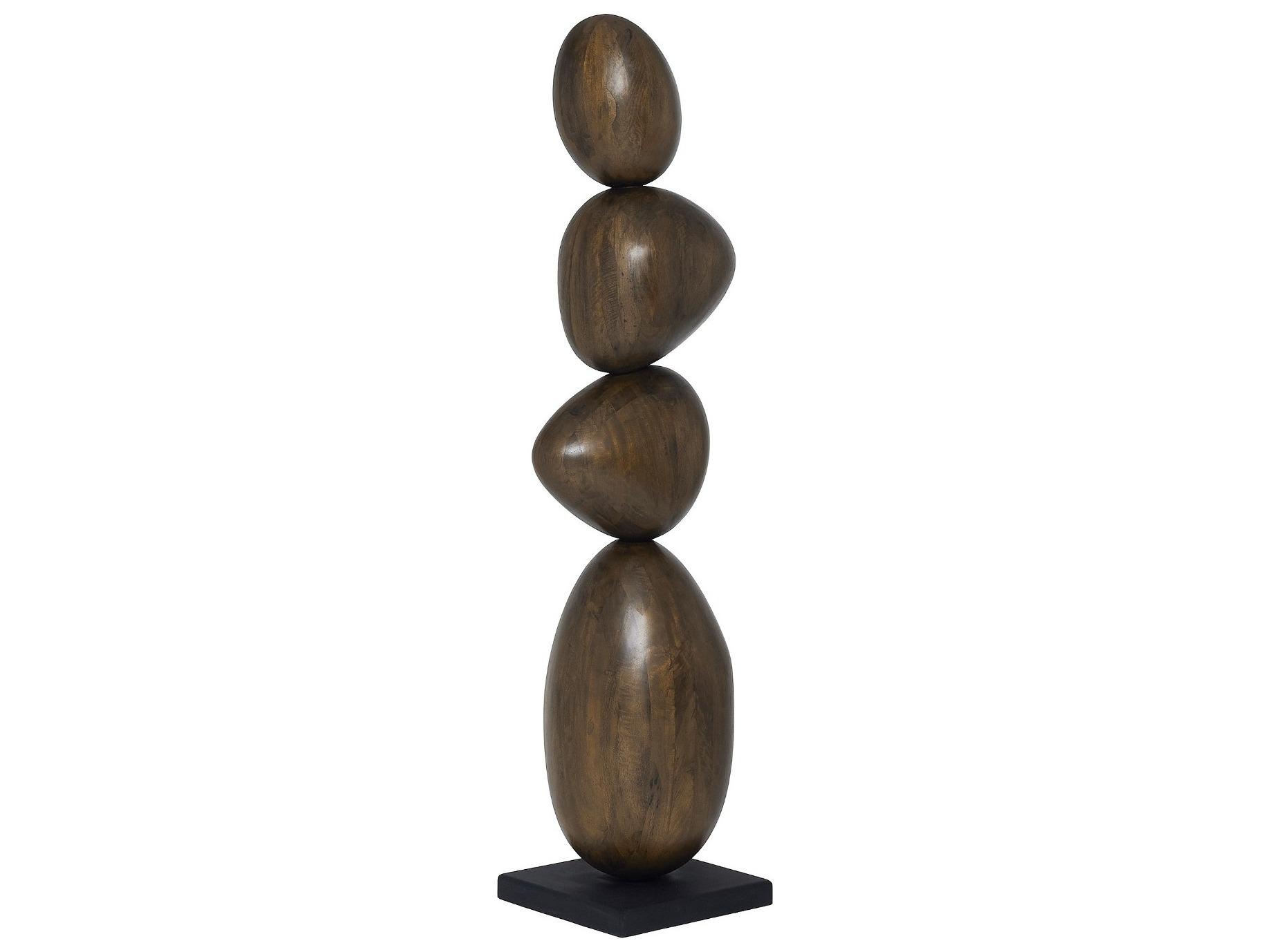 Interlude Home Sienna Classic Walnut Matte Black Sculpture