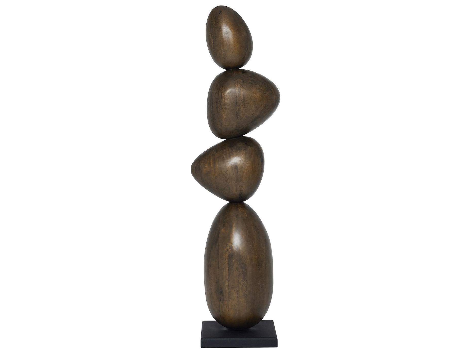 Interlude Home Sienna Classic Walnut Matte Black Sculpture