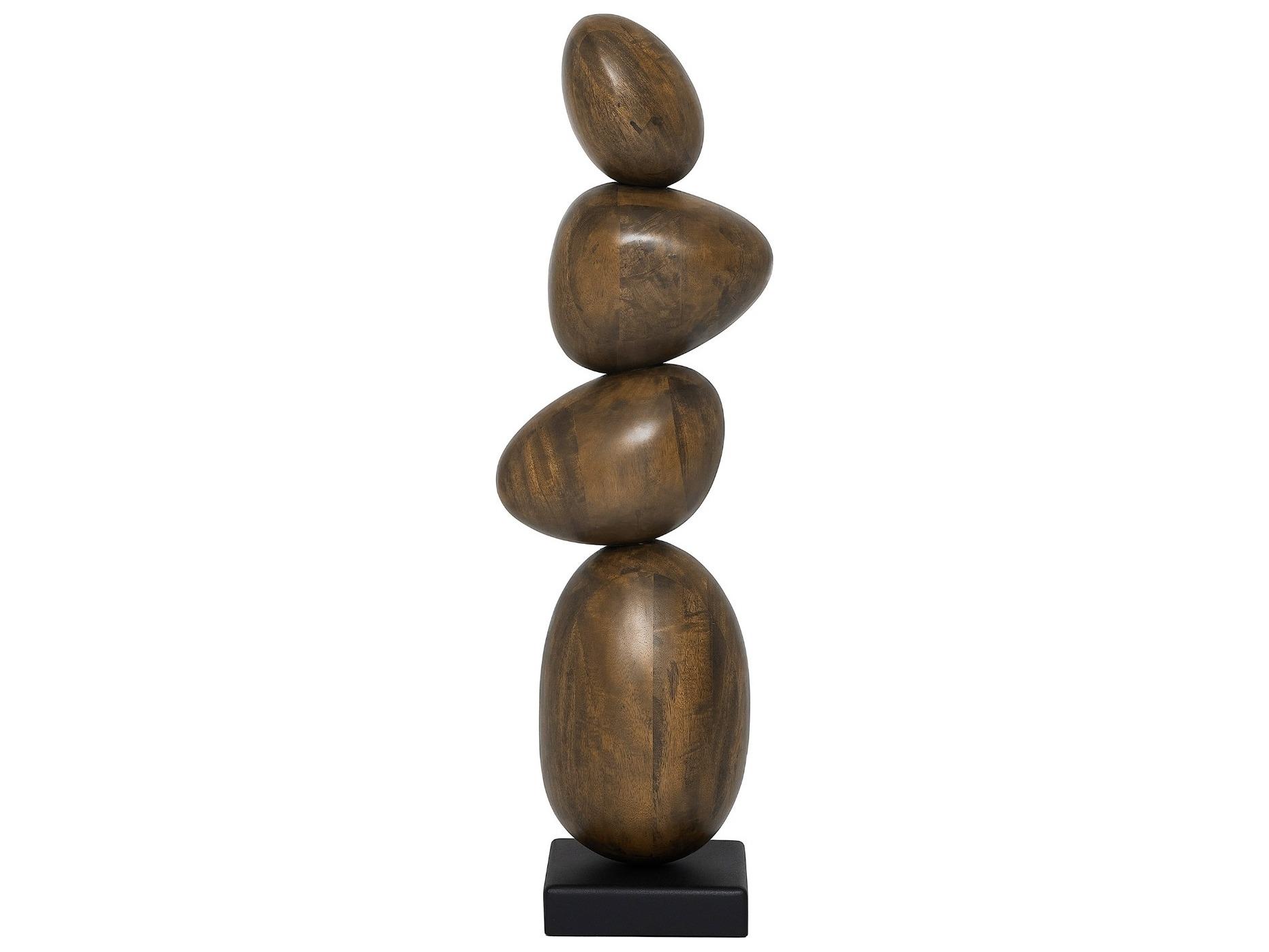 Interlude Home Sienna Classic Walnut Matte Black Sculpture