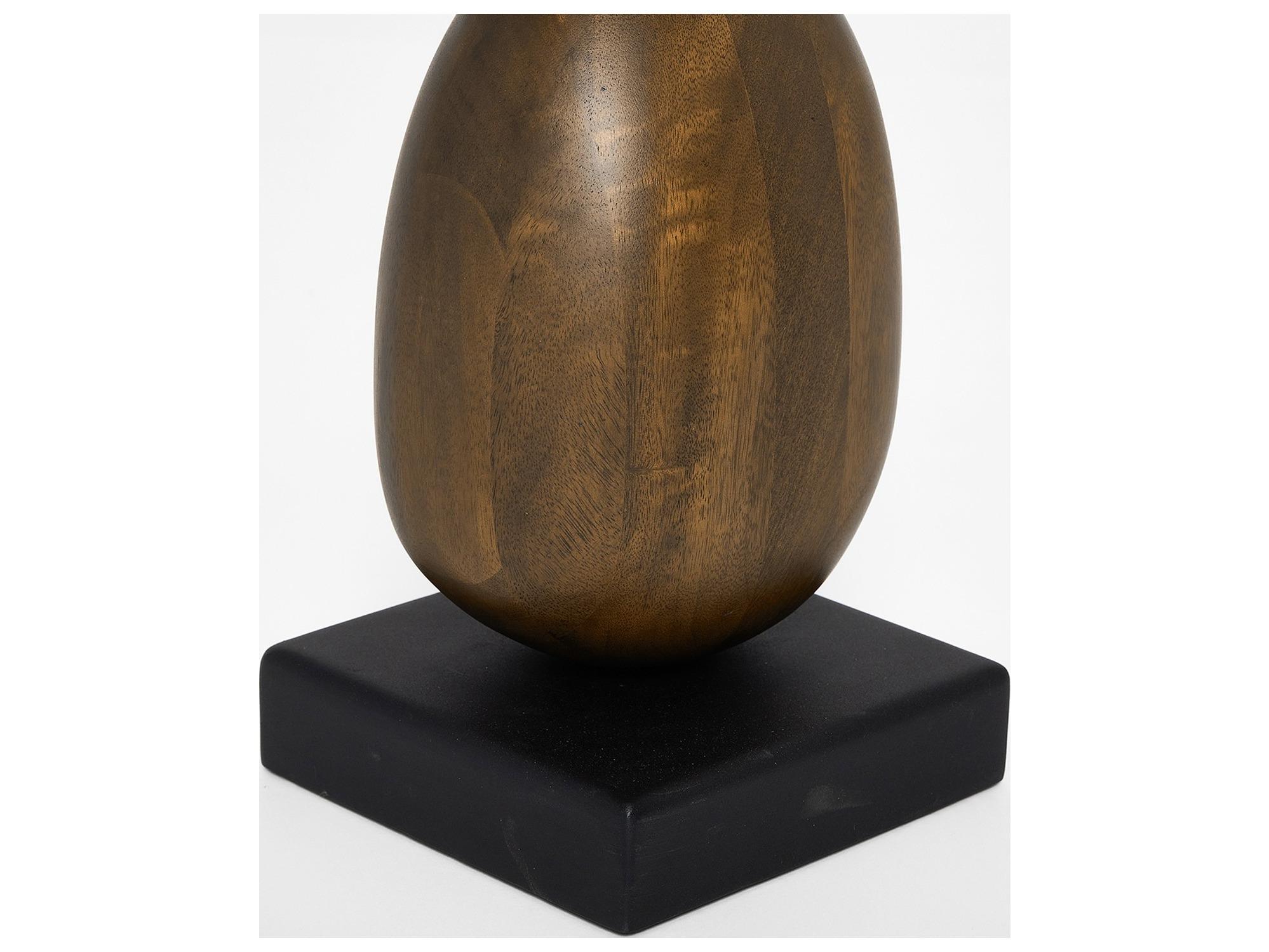 Interlude Home Pietro Classic Walnut Matte Black Sculpture