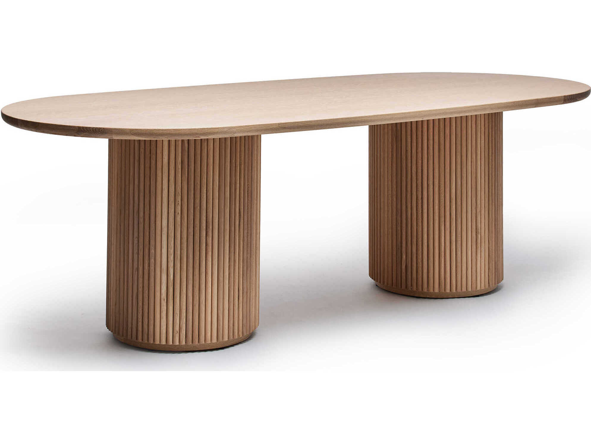 Interlude Home Laurel Oval Wood Saddle Dining Table