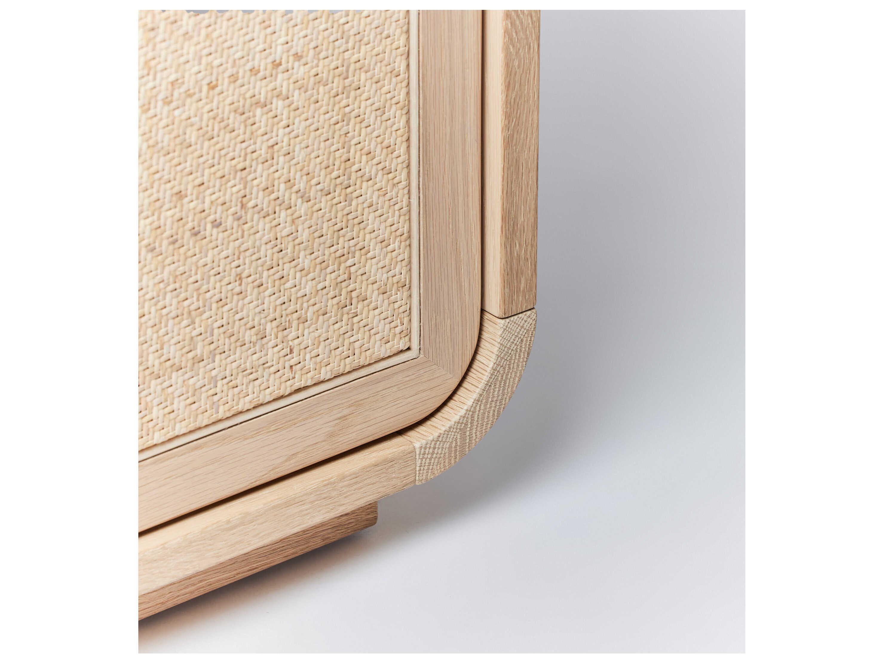 Interlude Home Marsh 75" Oak Wood Saddle Blonde Sideboard