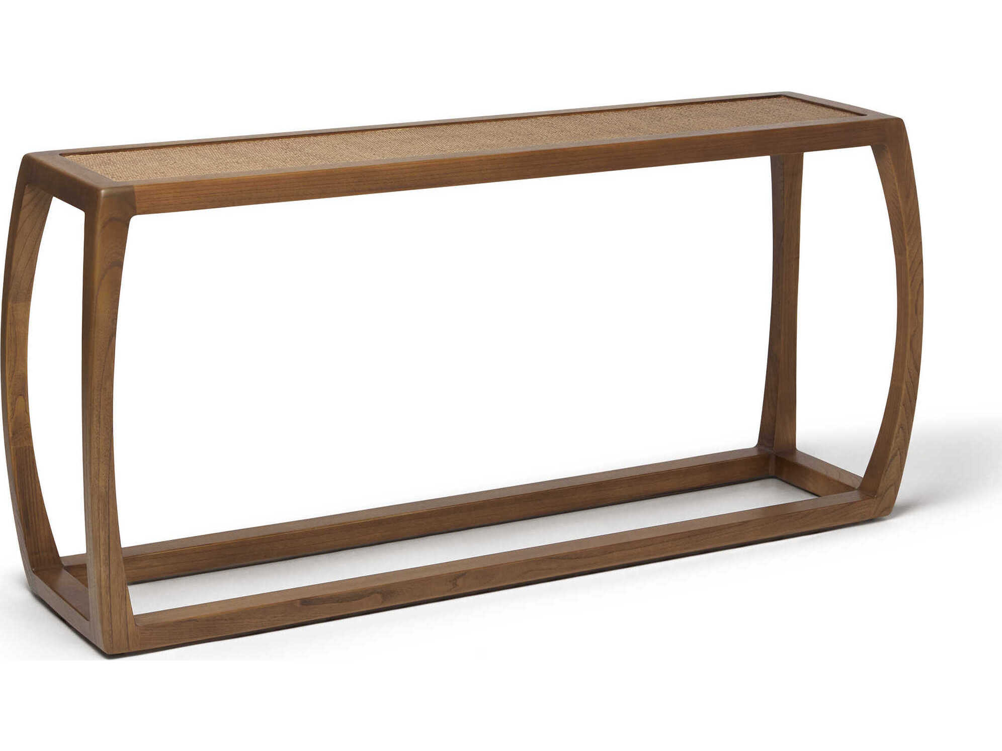 Interlude Home Wandsworth Rectangular Wood Pecan Console Table