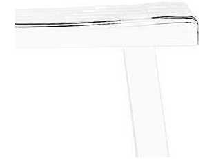 Interlude Home Clear Polished Nickel Counter Stool