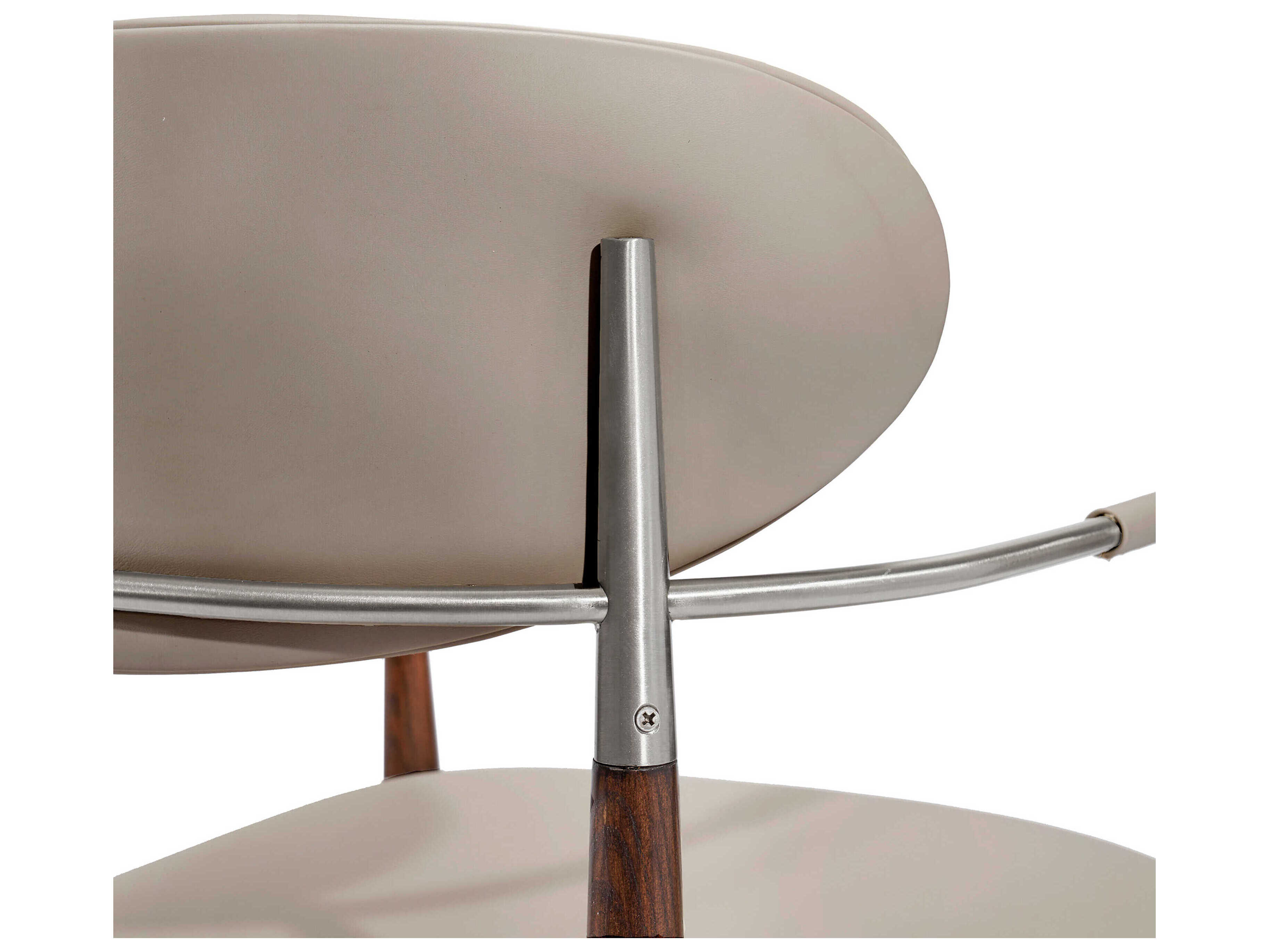 Interlude Home Cidra Walnut Wood Brown Arm Dining Chair