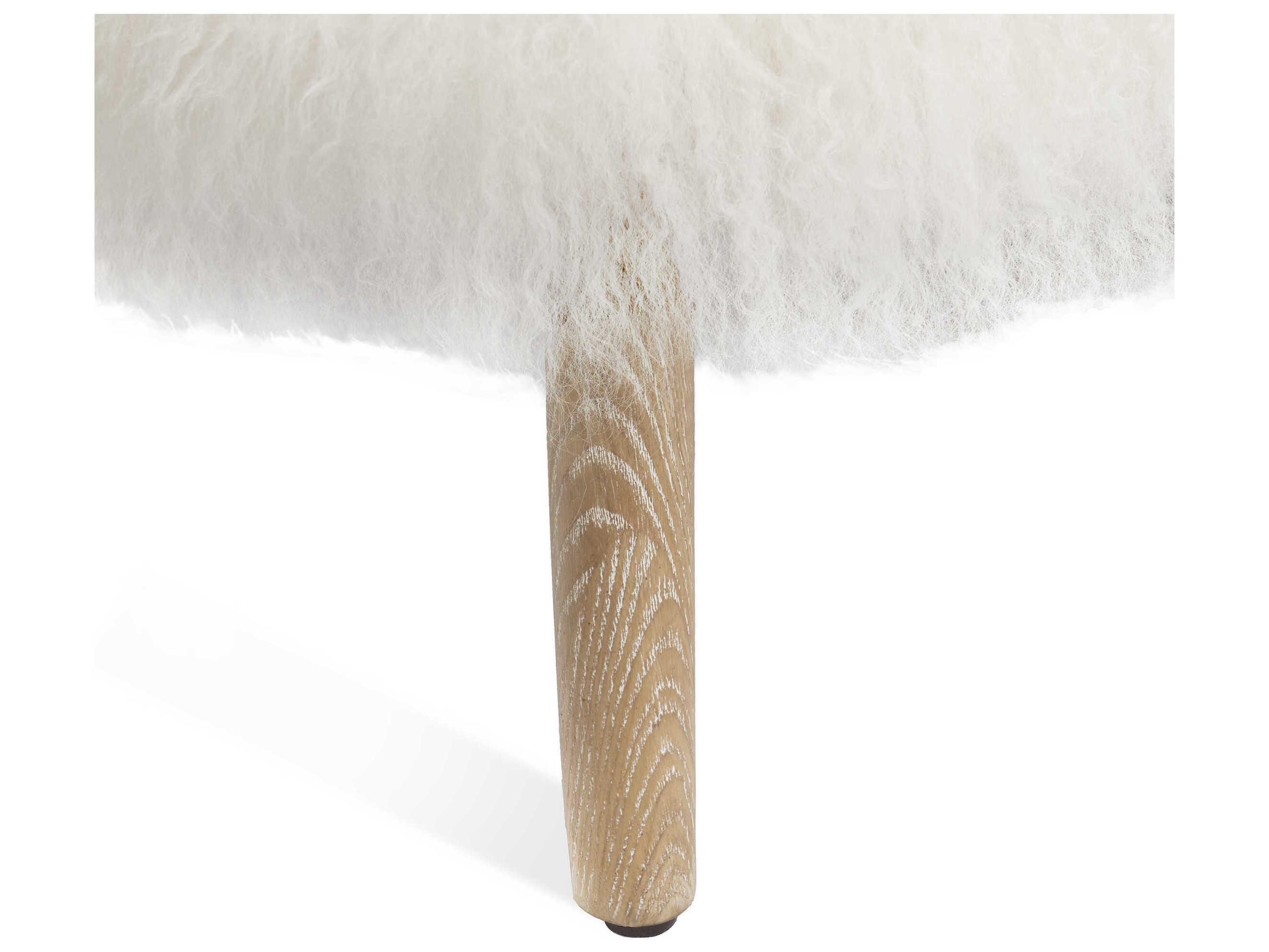 Interlude Home Ilaria Fur Brown Accent Chair