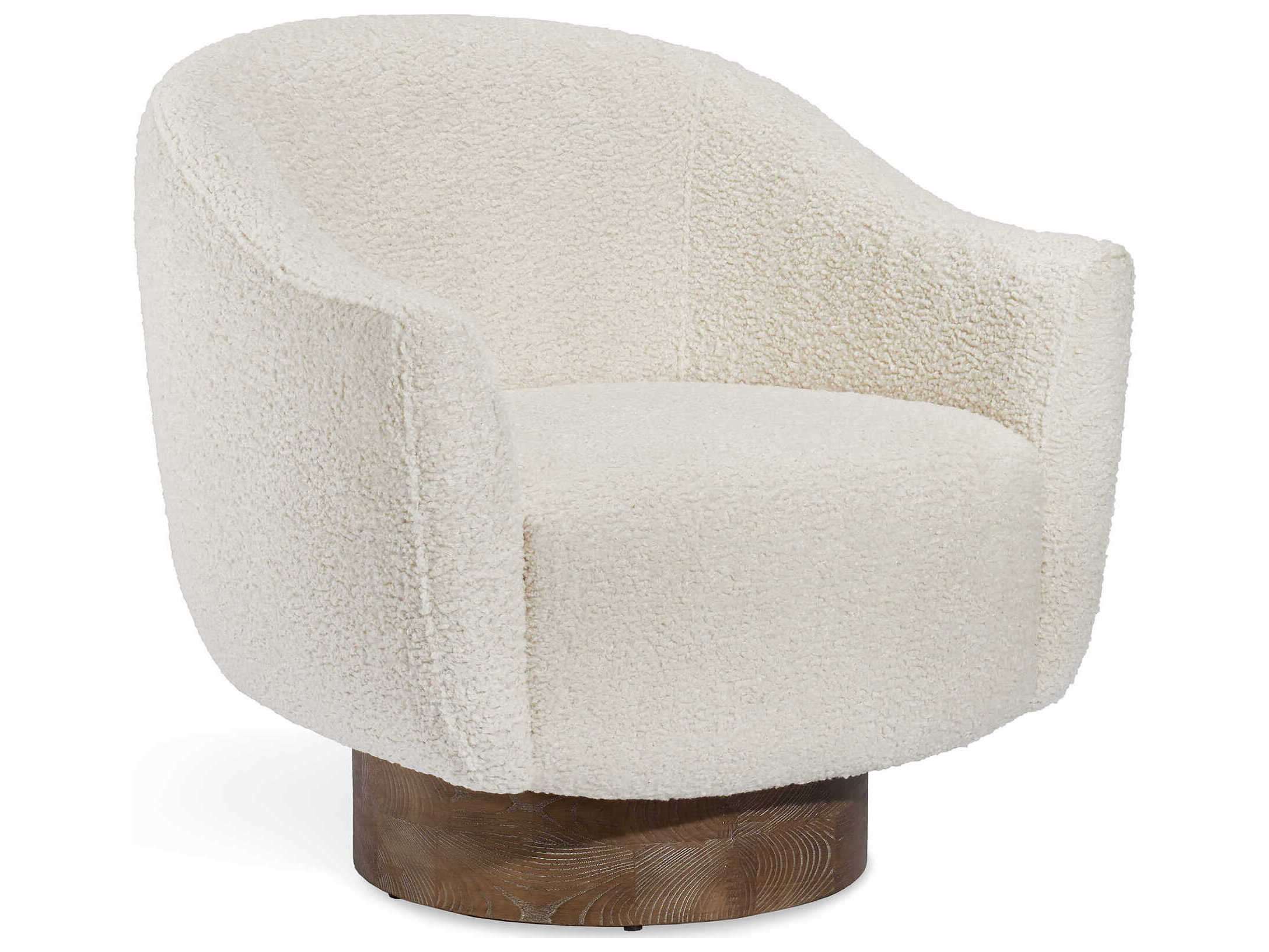 Interlude Home Simone Swivel Beige Fabric Accent Chair