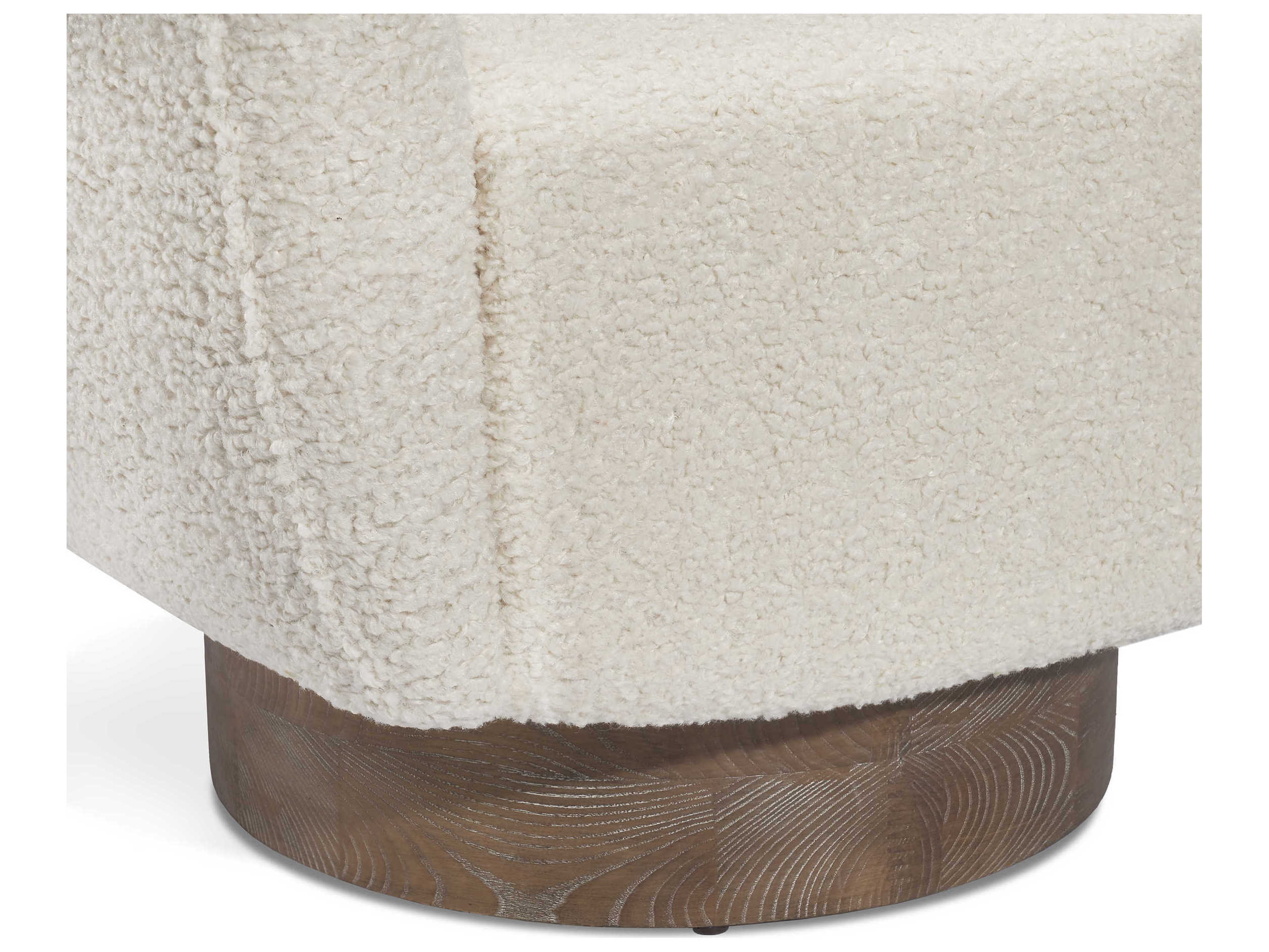 Interlude Home Simone Swivel Beige Fabric Accent Chair