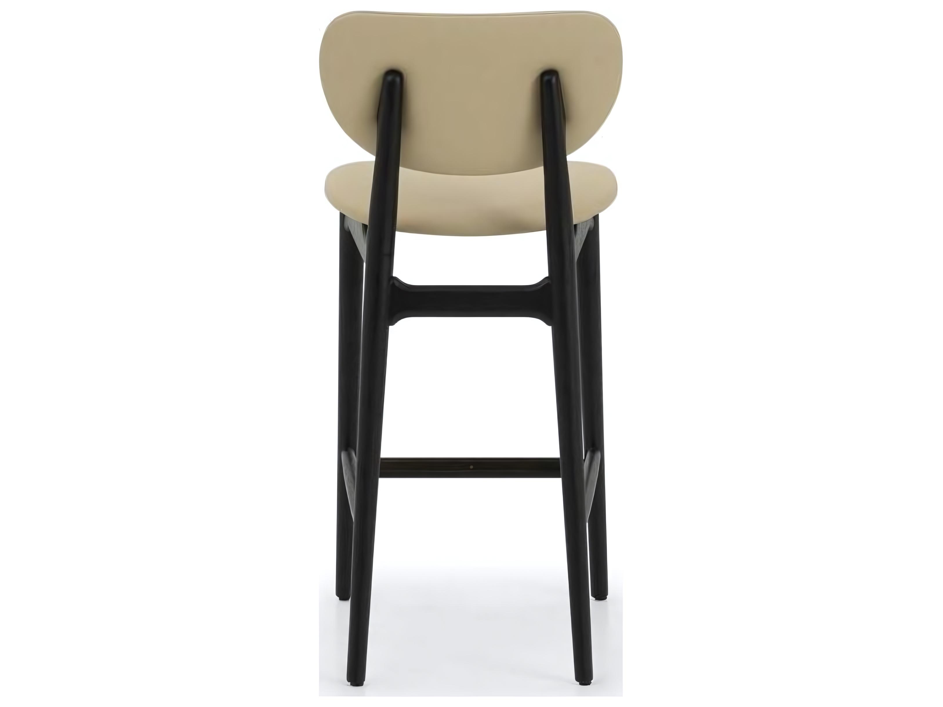 Interlude Home Stella Counter Stool in Matte Black