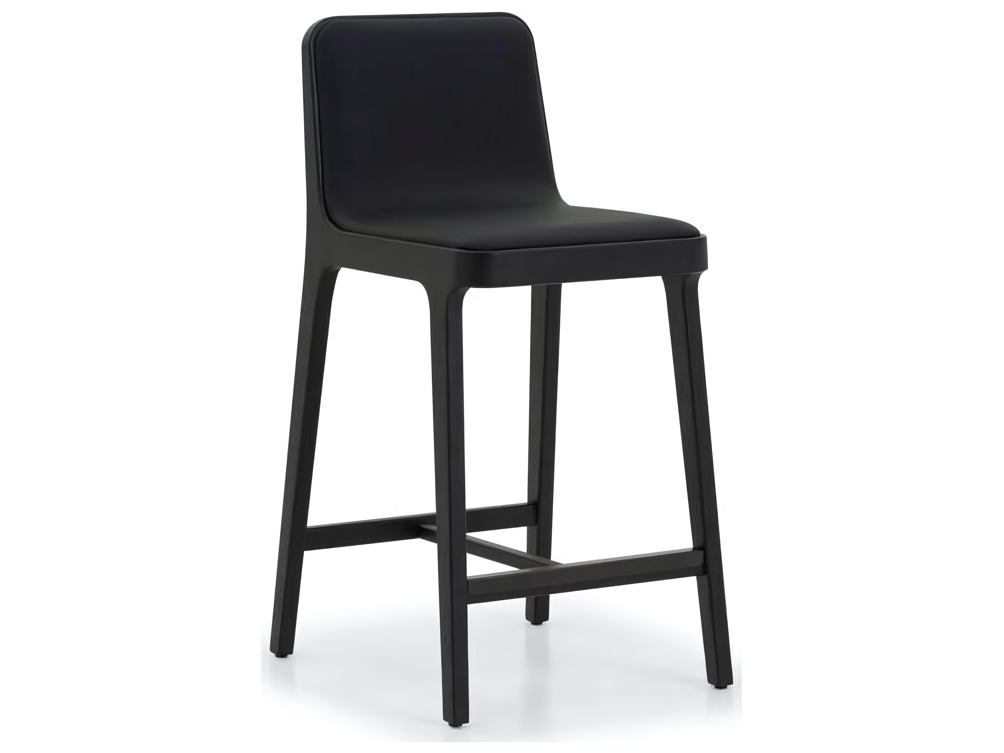 Interlude Home Florent Counter Stool in Matte Black