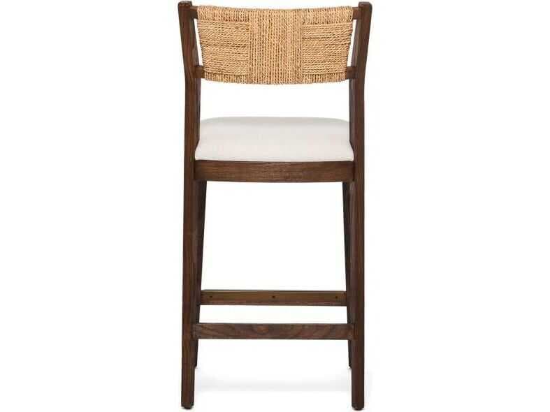 Interlude Home Colony Upholstered Sungkai Wood Counter Stool