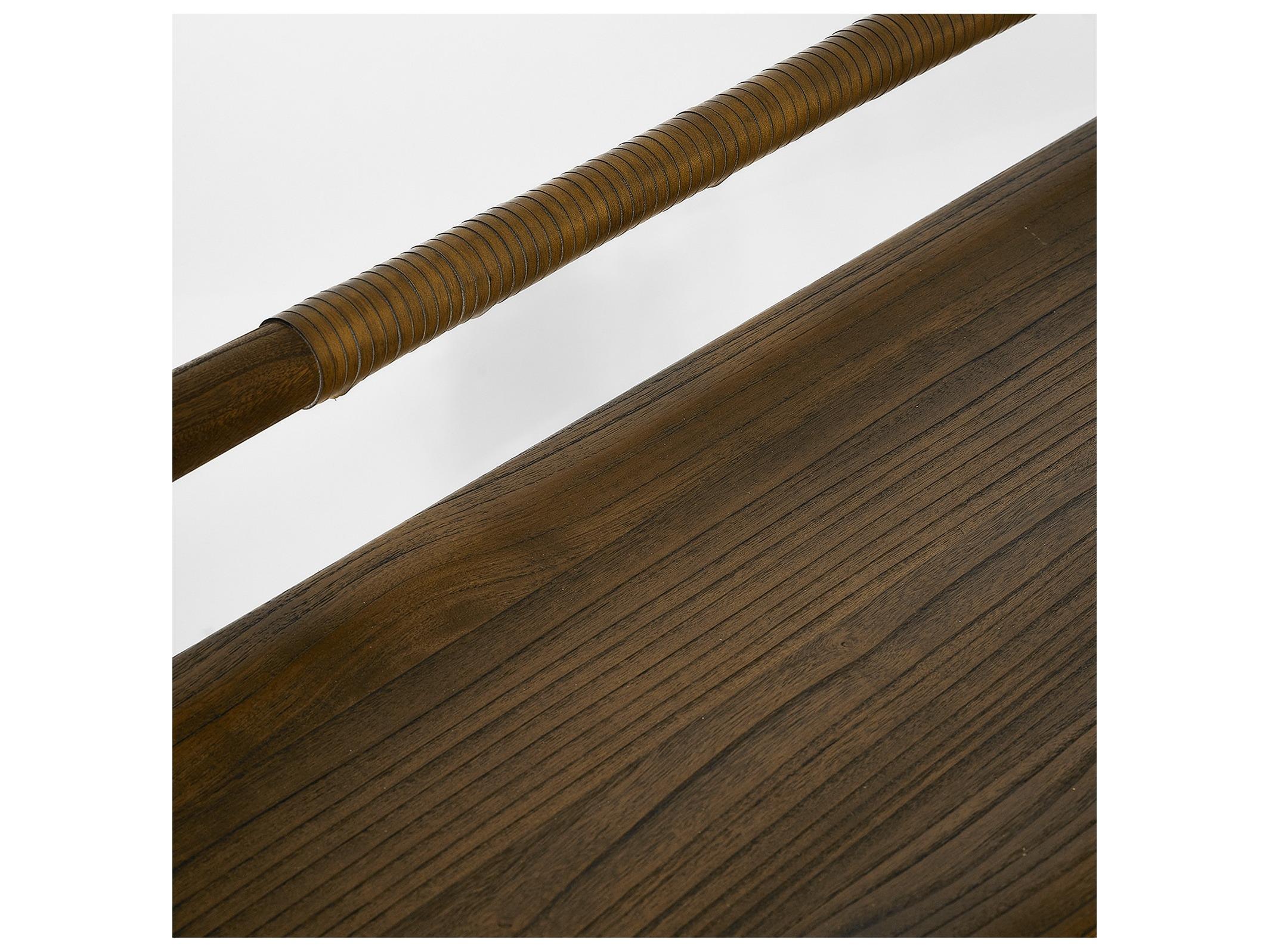 Interlude Home Madeira Toffee Brown Accent Bench