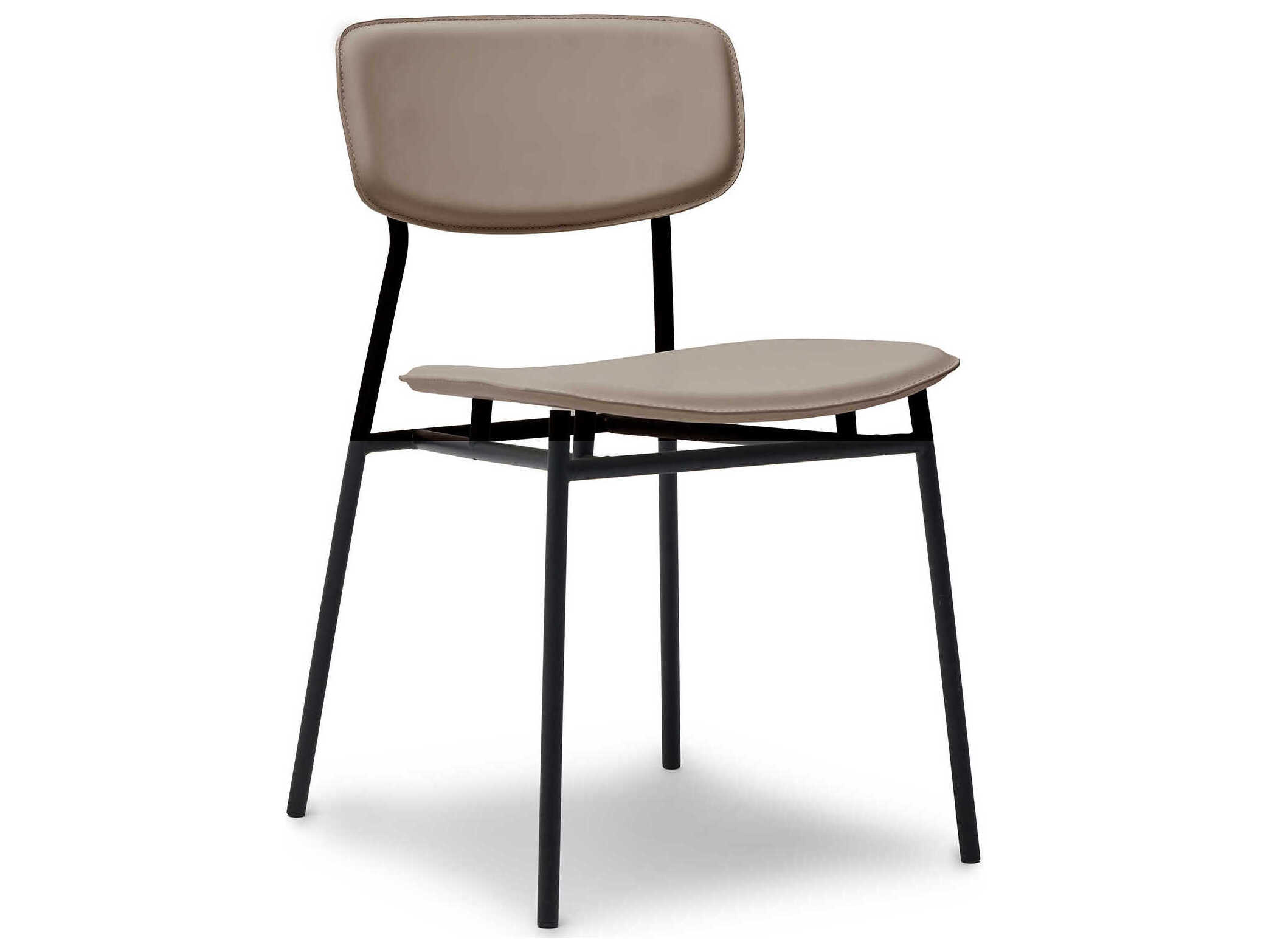 Interlude Home Albert Gray Leather Armless Dining Chair