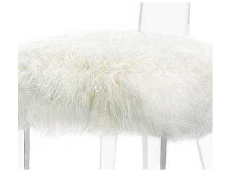 Interlude Home Tristan Clear Leather Accent Chair