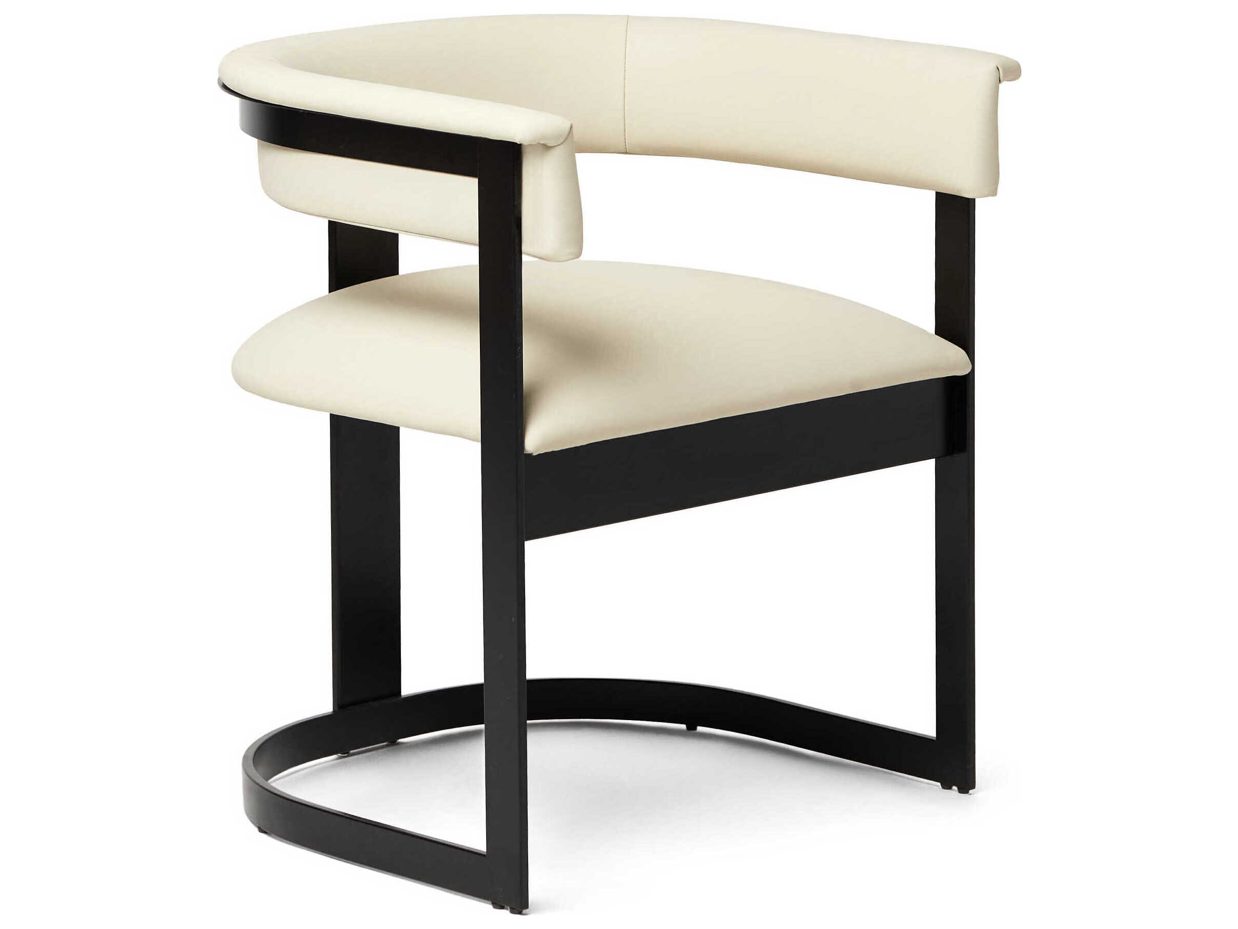 Interlude Home Darcy Black Upholstered Arm Dining Chair