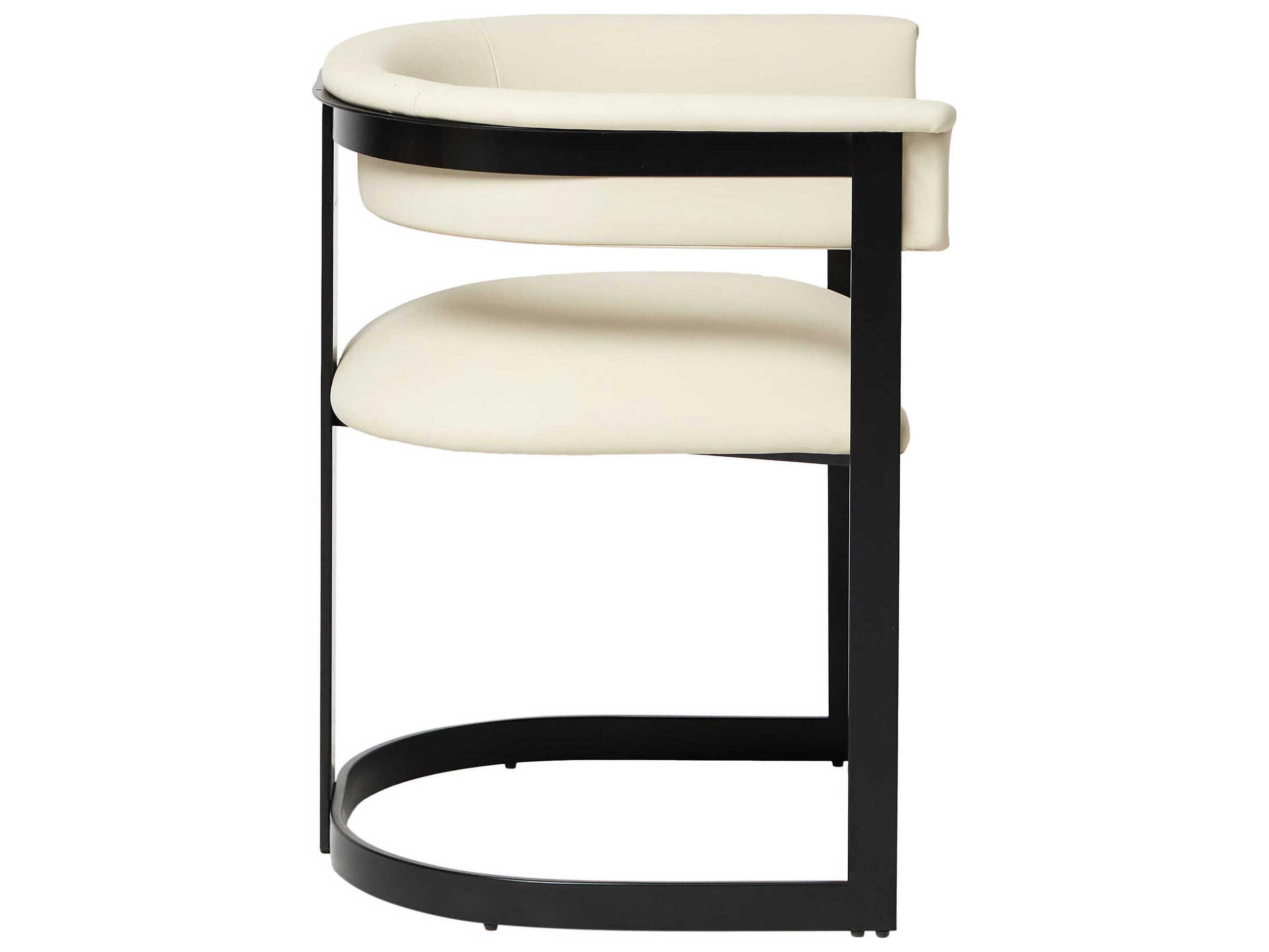 Interlude Home Darcy Black Upholstered Arm Dining Chair
