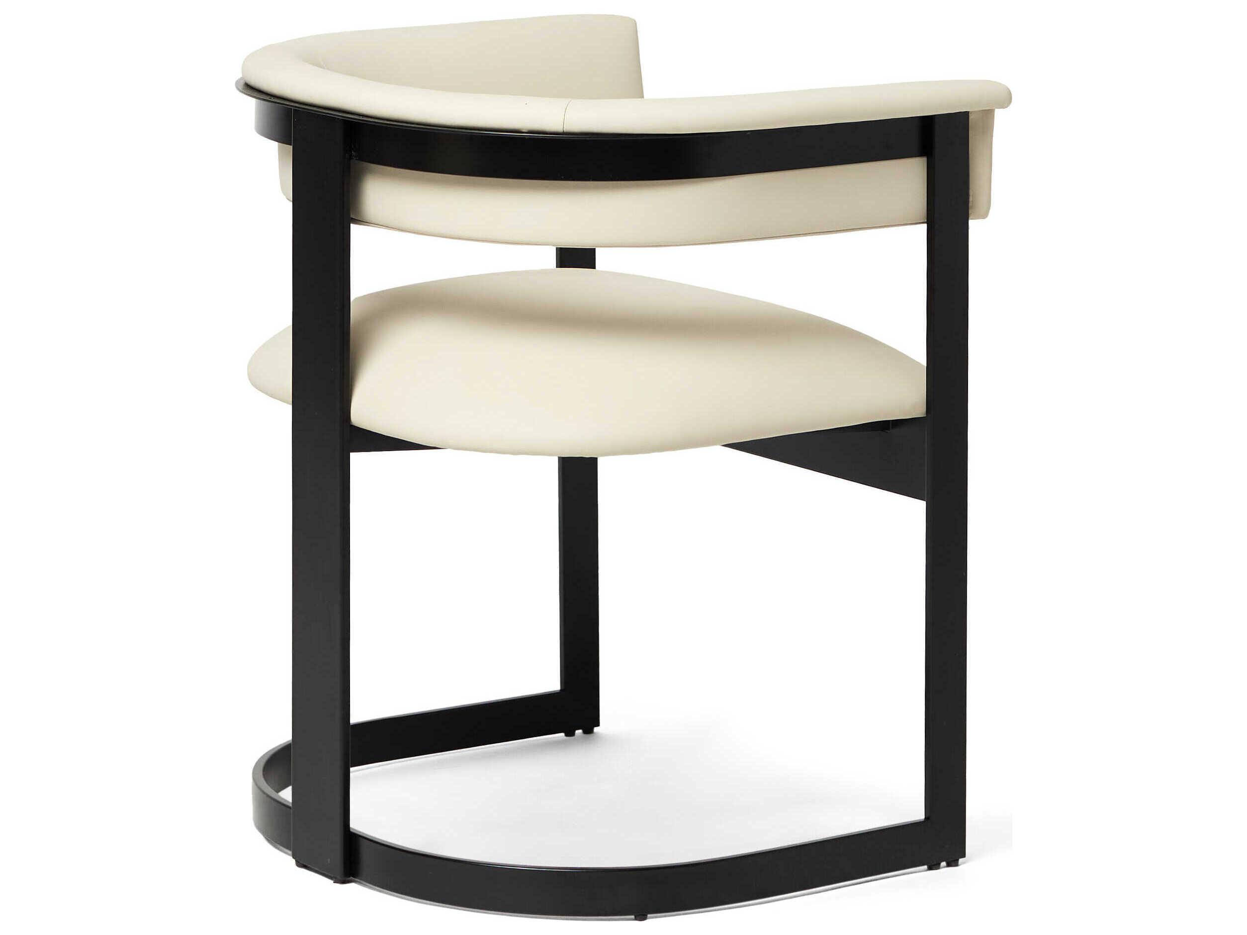 Interlude Home Darcy Black Upholstered Arm Dining Chair