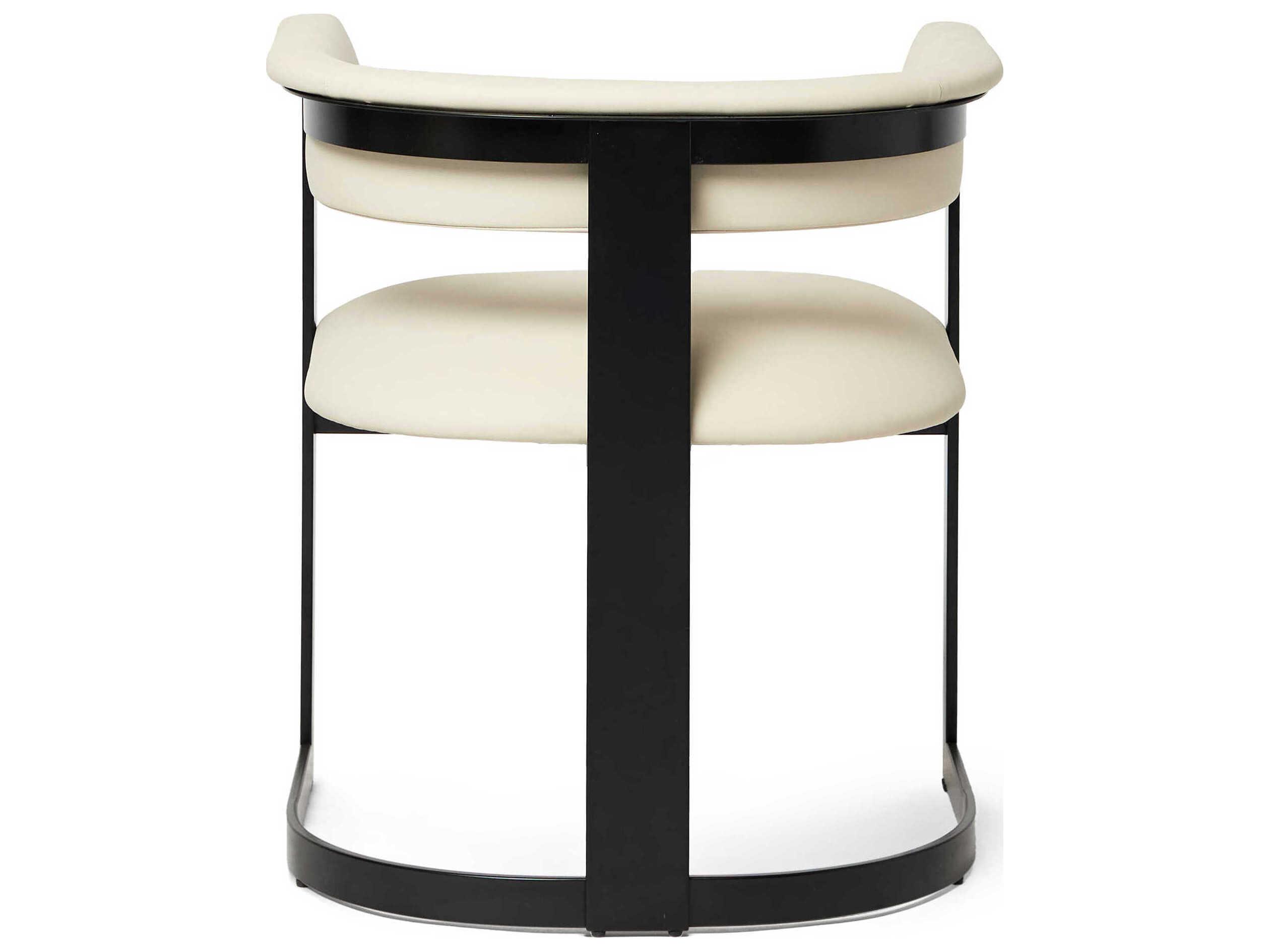 Interlude Home Darcy Black Upholstered Arm Dining Chair