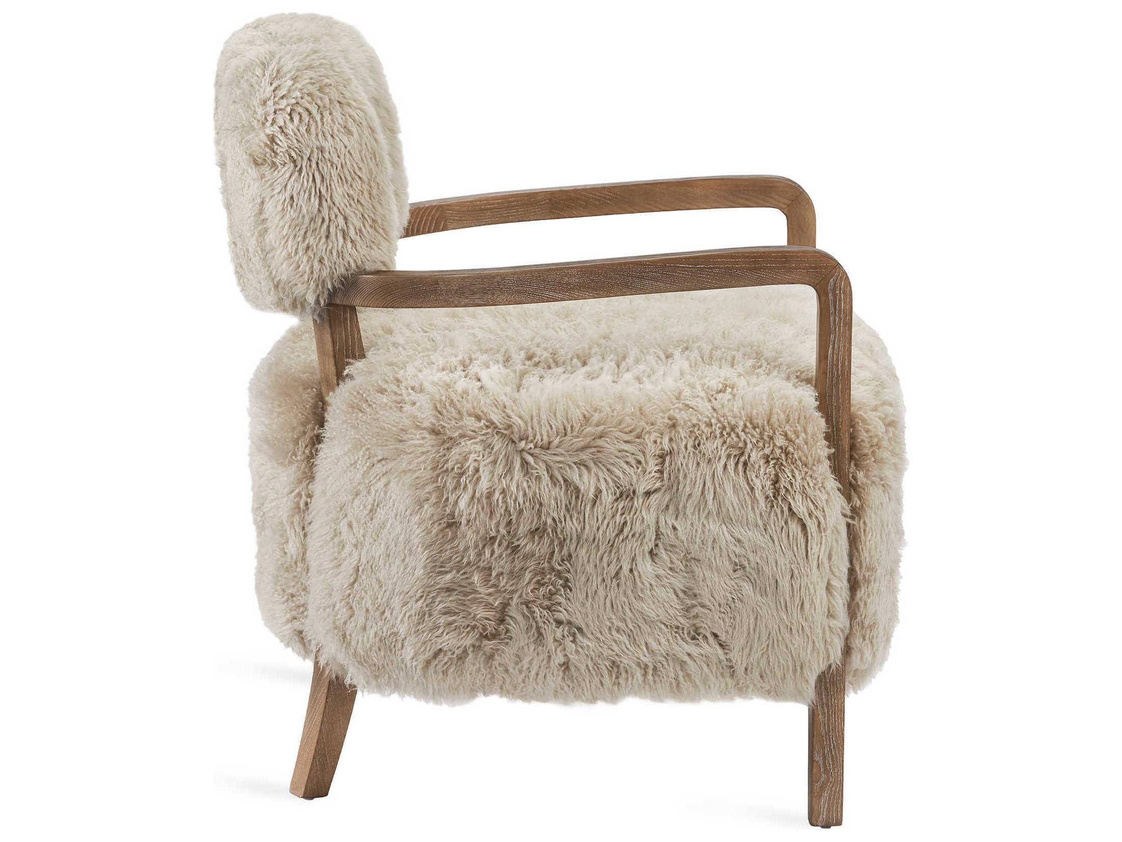 Interlude Home Royce Beige Fabric Accent Chair