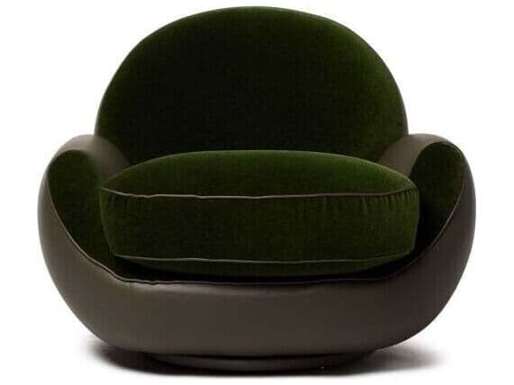 Interlude Home Laurent Velvet Accent Chair