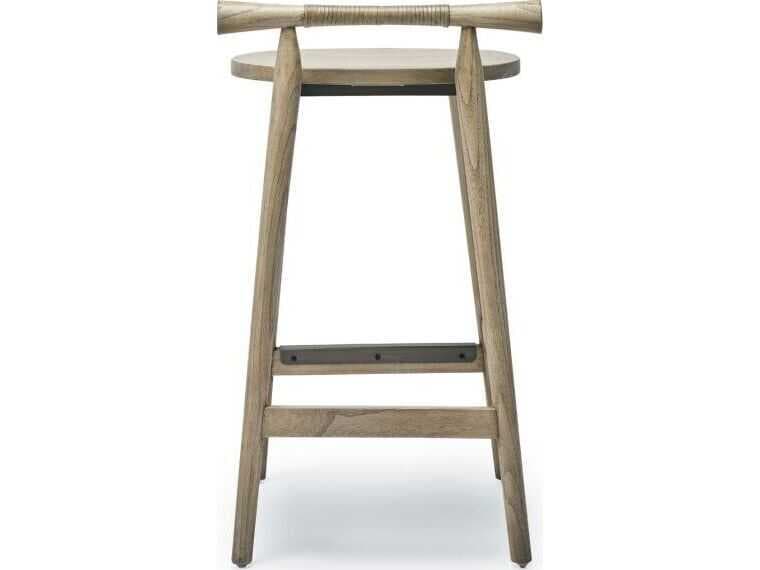 Interlude Home Madeira Sungkai Wood Counter Stool