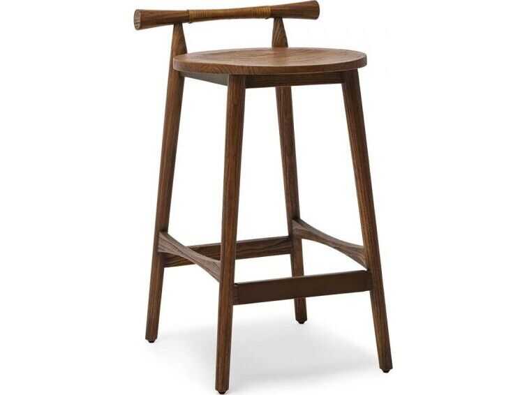 Interlude Home Madeira Sungkai Wood Counter Stool