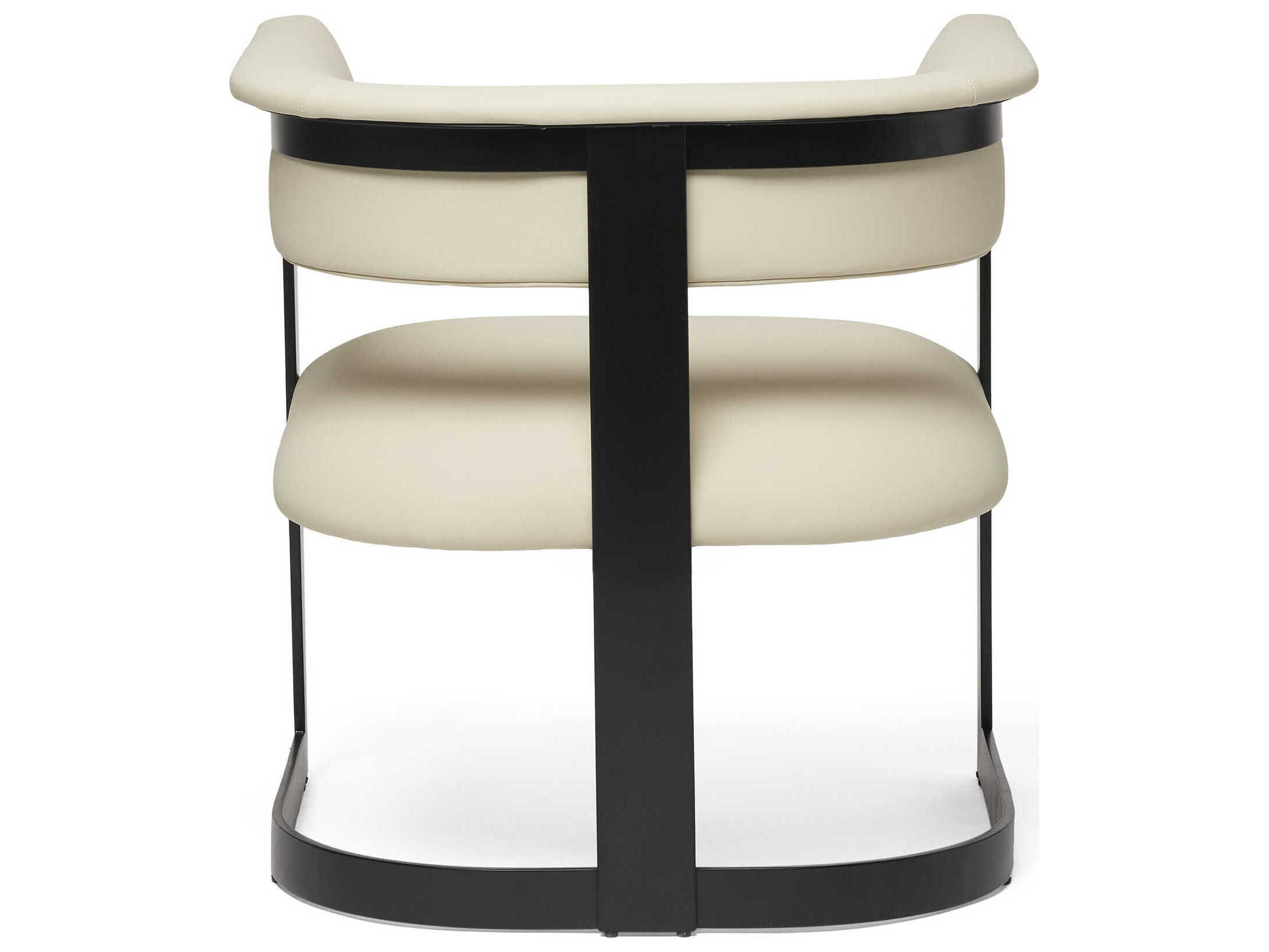 Interlude Home Darcy Black Leather Accent Chair