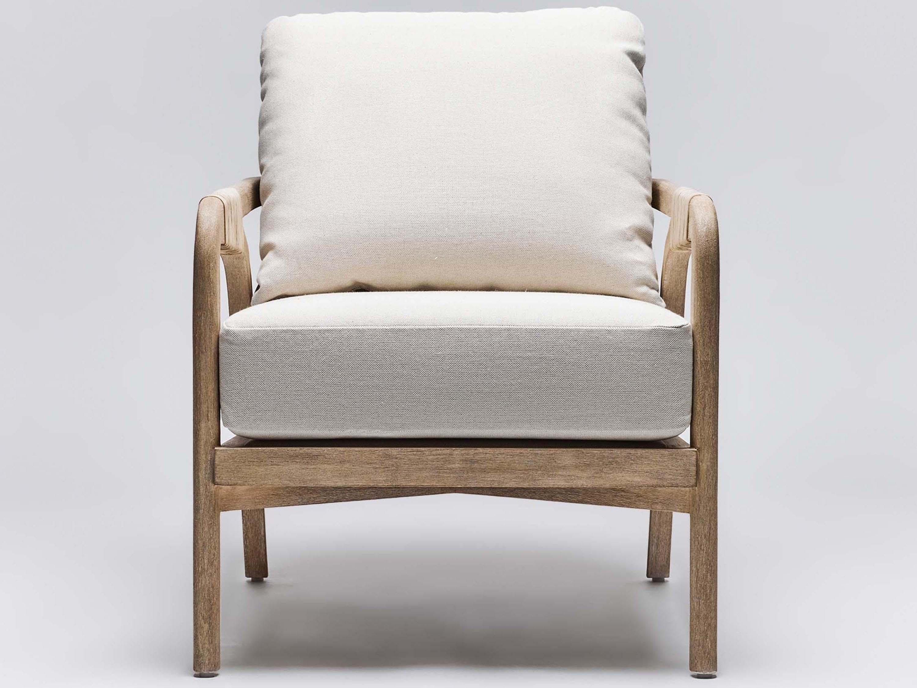 Interlude Home Delray Beige Fabric Accent Chair