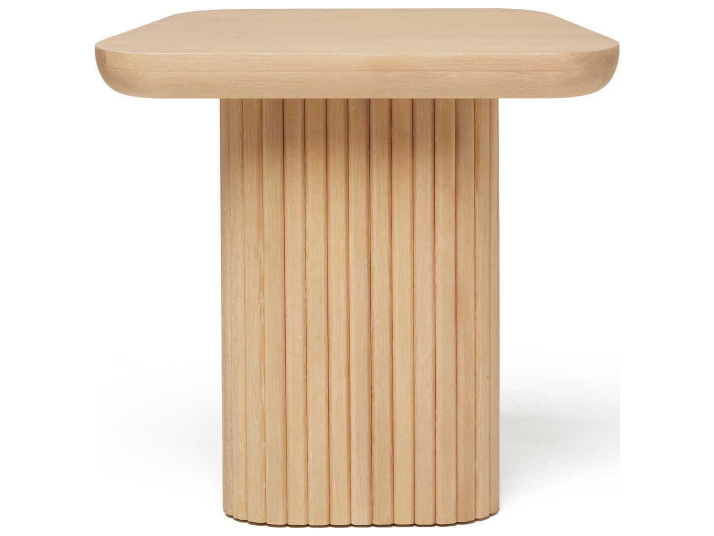 Interlude Home Carrabelle Wood Saddle End Table