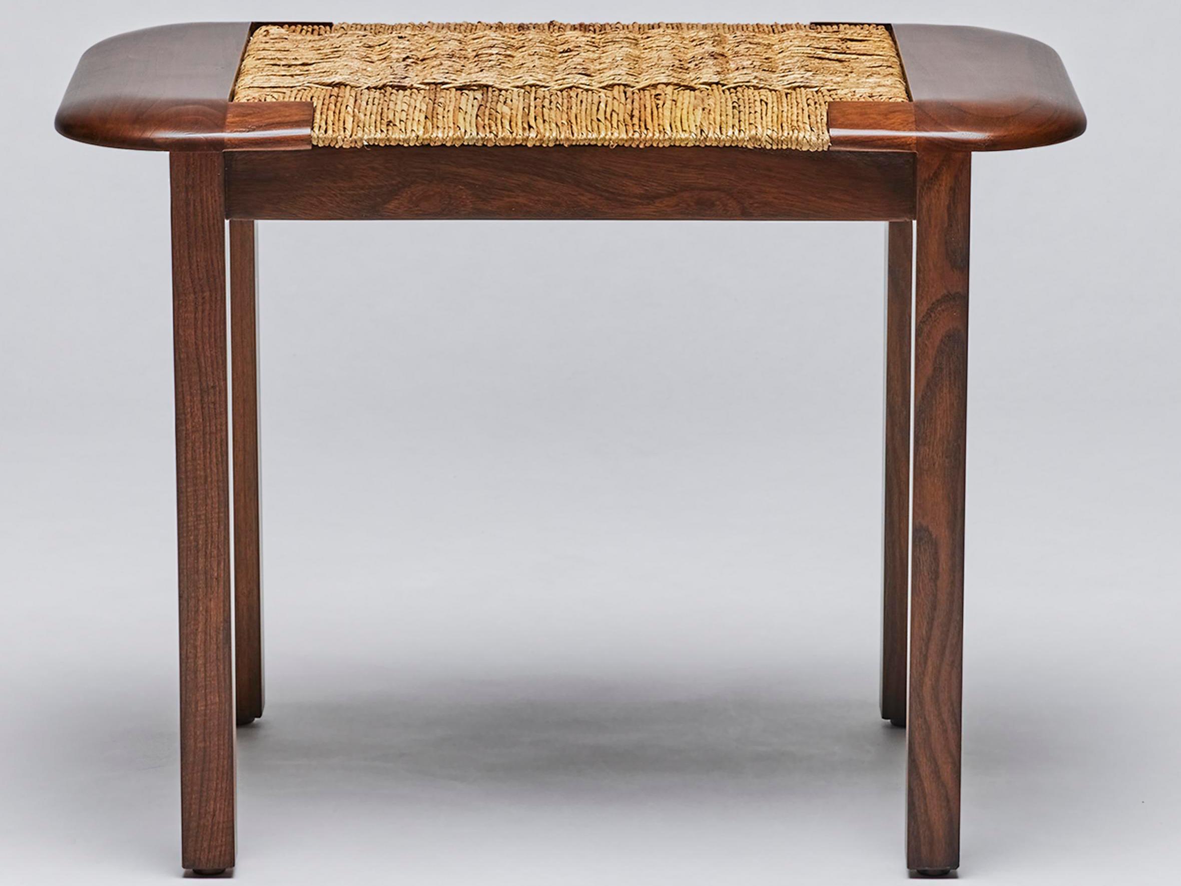 Interlude Home Juno Chestnut Natural Brown Accent Stool