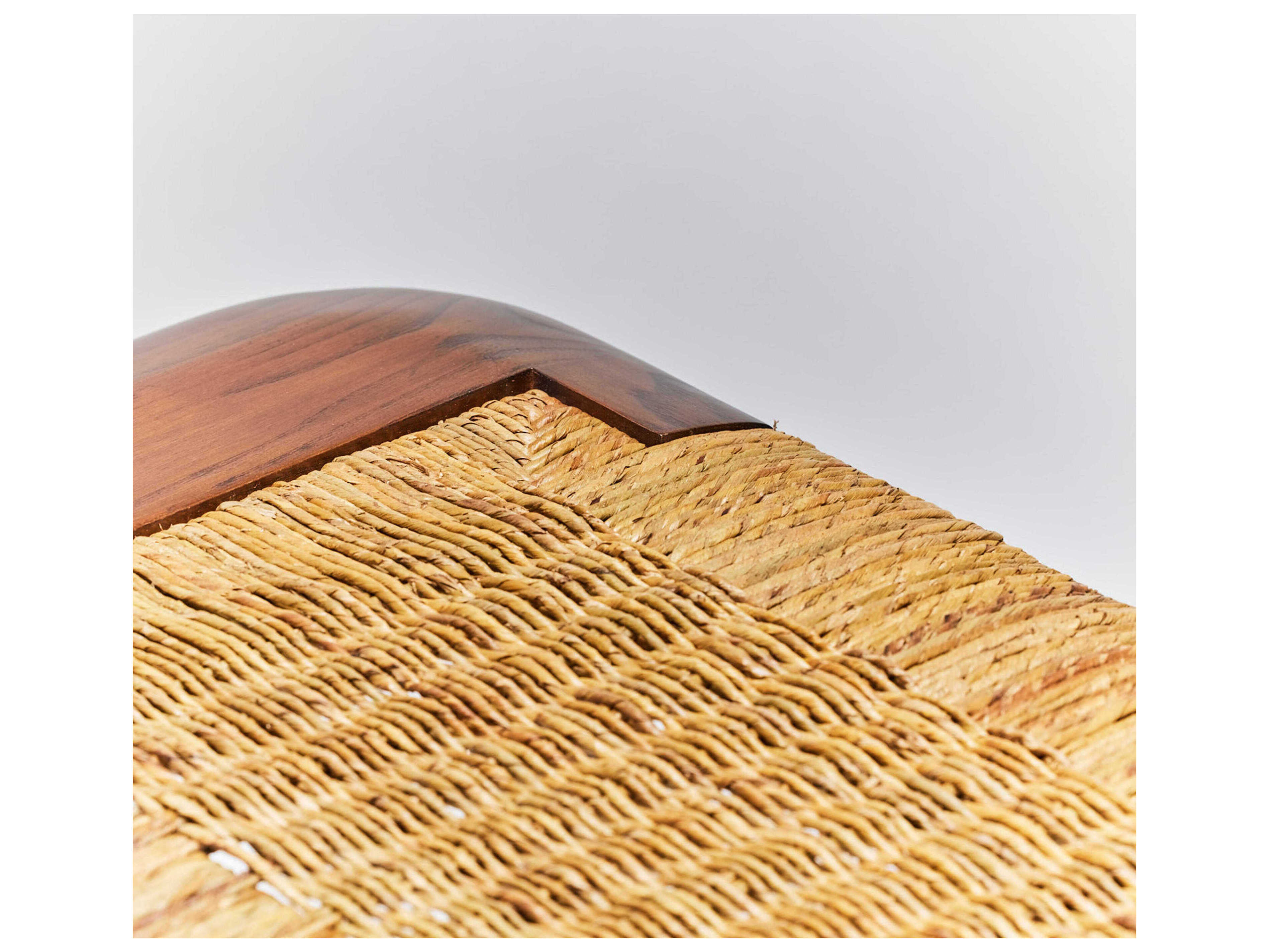 Interlude Home Juno Chestnut Natural Brown Accent Stool