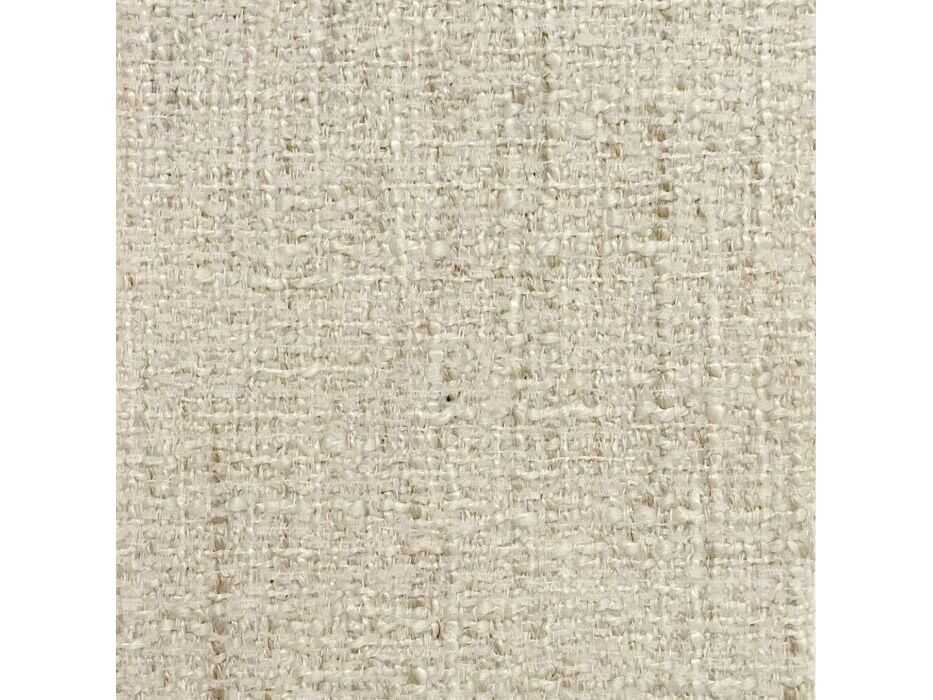 Interlude Home Bennett Clear Acrylic Aria Sand Cream Upholstered Accent Bench