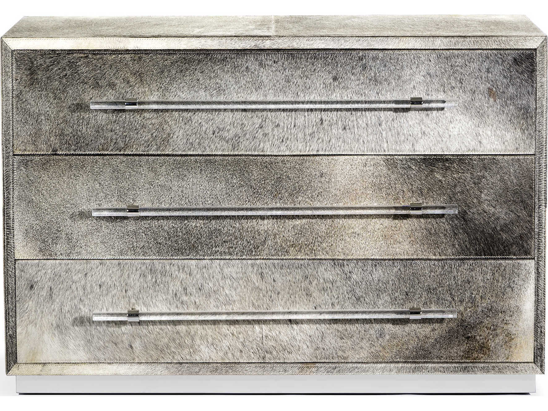 Interlude Home Cassian 3-Drawers Gray Accent Chest