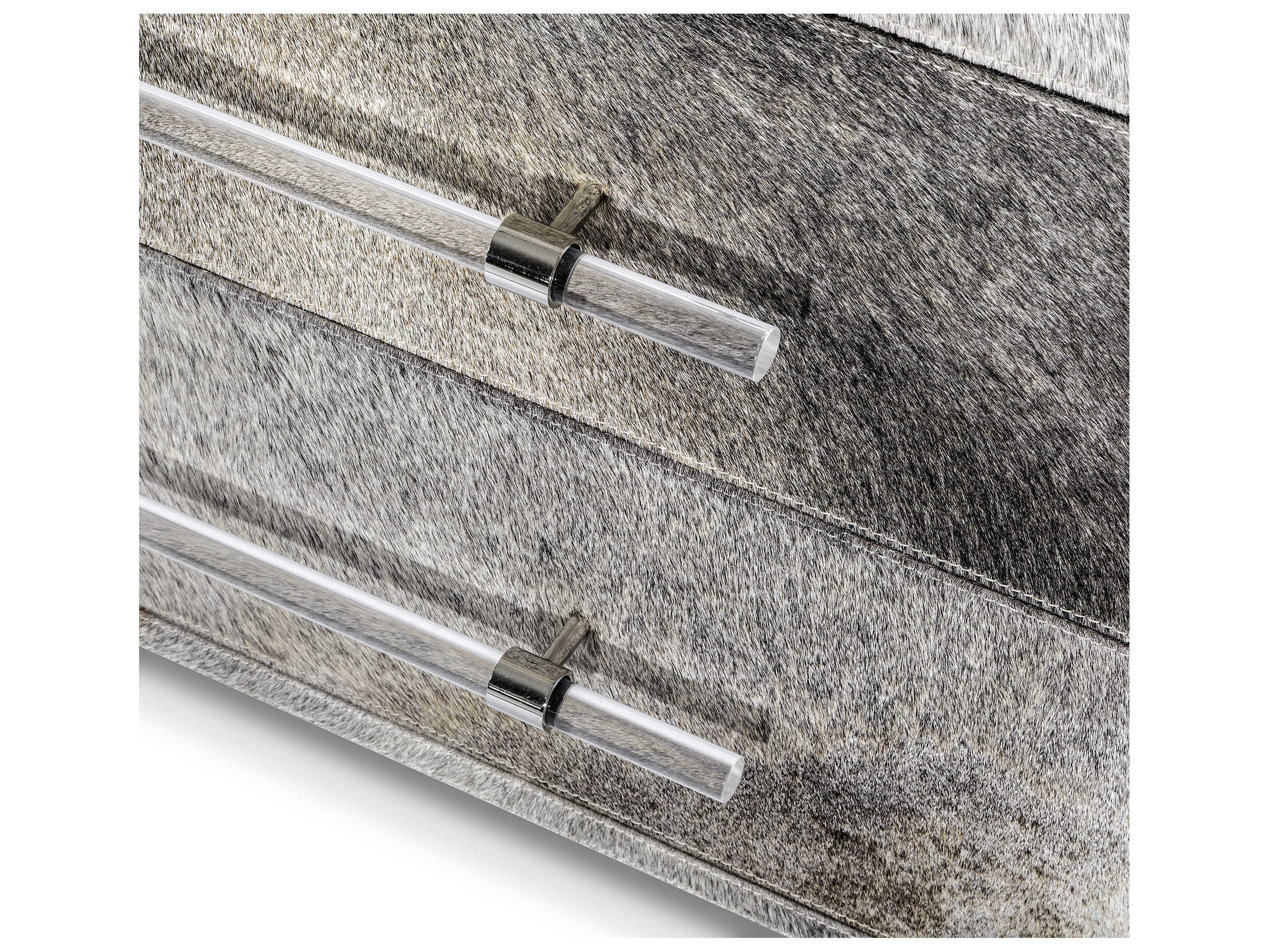 Interlude Home Cassian 3-Drawers Gray Accent Chest