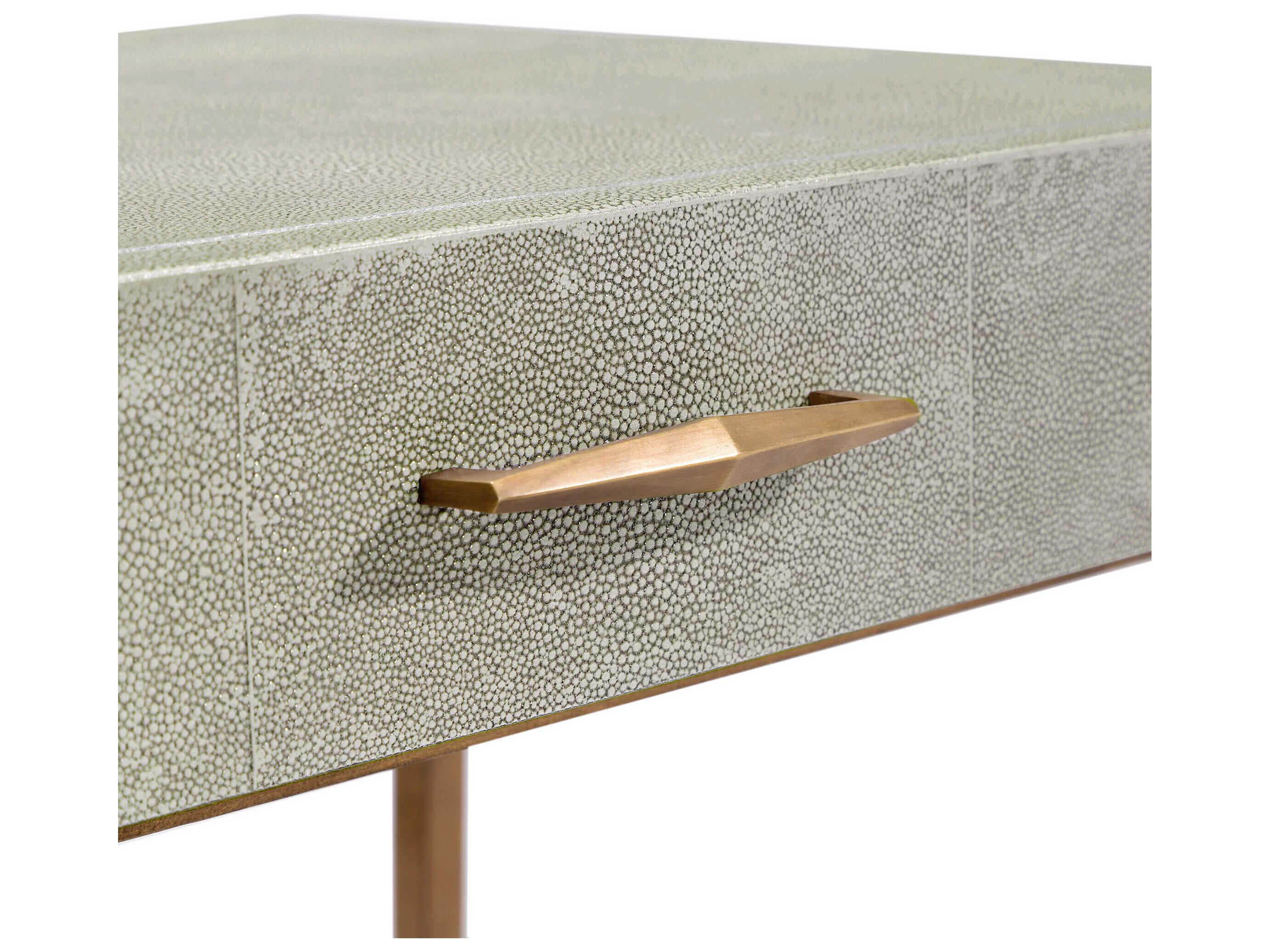 Interlude Home Morand 2-Drawers Gold Chest Nightstand