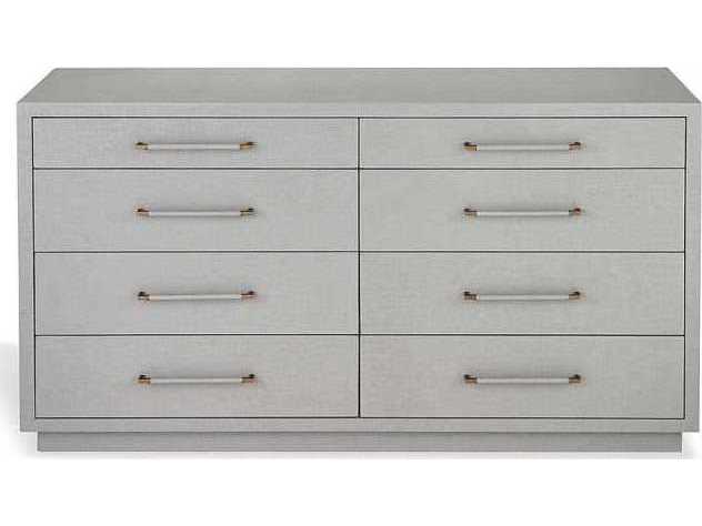Interlude Home Taylor 8-Drawers Gray Double Dresser