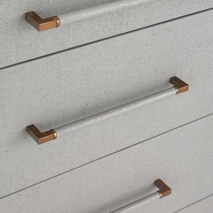 Interlude Home Taylor 8-Drawers Gray Double Dresser