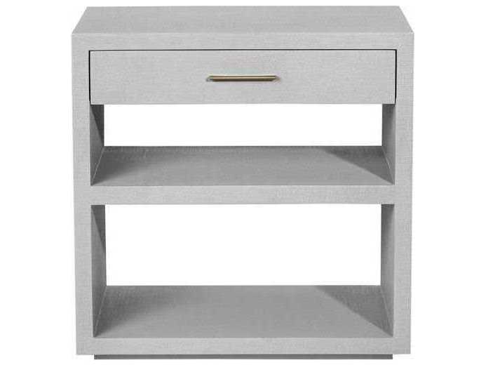 Interlude Home 1-Drawer Gray Chest Nightstand
